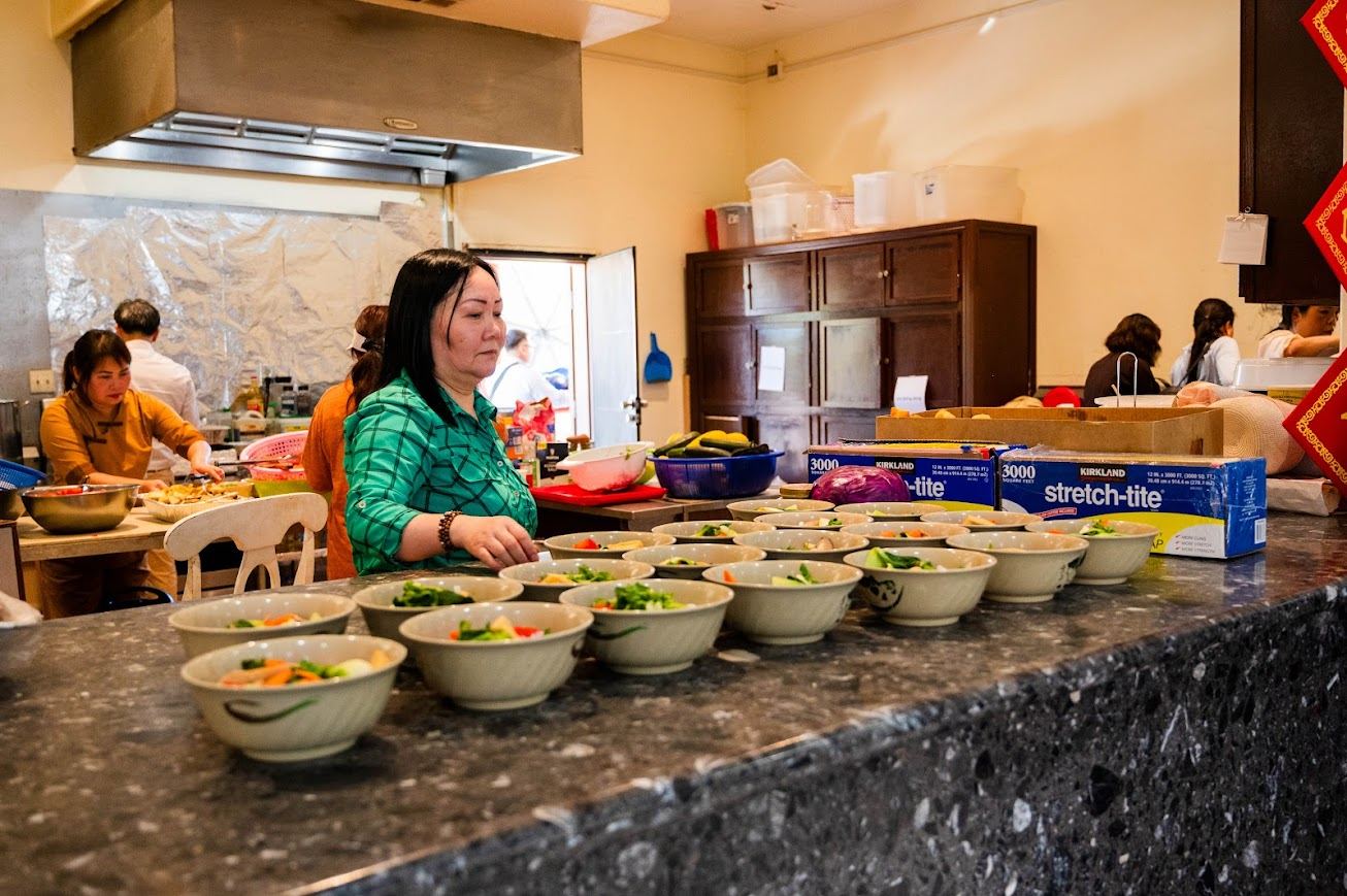 Chuẩn bị ẩm thực Đại Hội